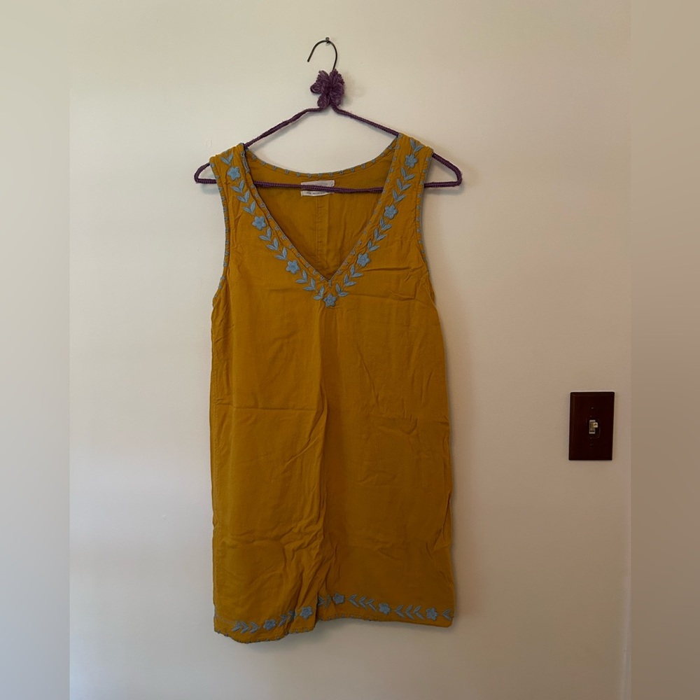 Urban Outfitters mustard shift dress